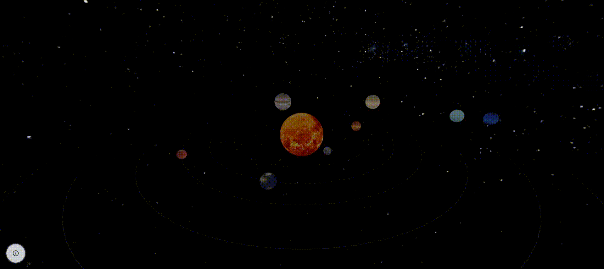 Interactive 3D Solar System